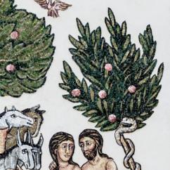 Alle spalle di Adamo ed Eva l'Albero del bene e del male 