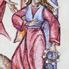 Miriam, sorella di Mosè, esulta di gioia e ringrazia Dio per la sconfitta dei persecutori 